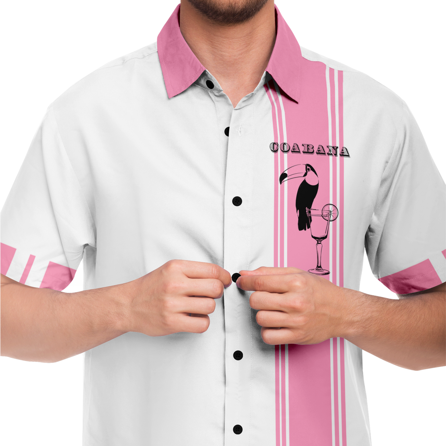 Coabana Cocktail Bar White Button-down Shirt
