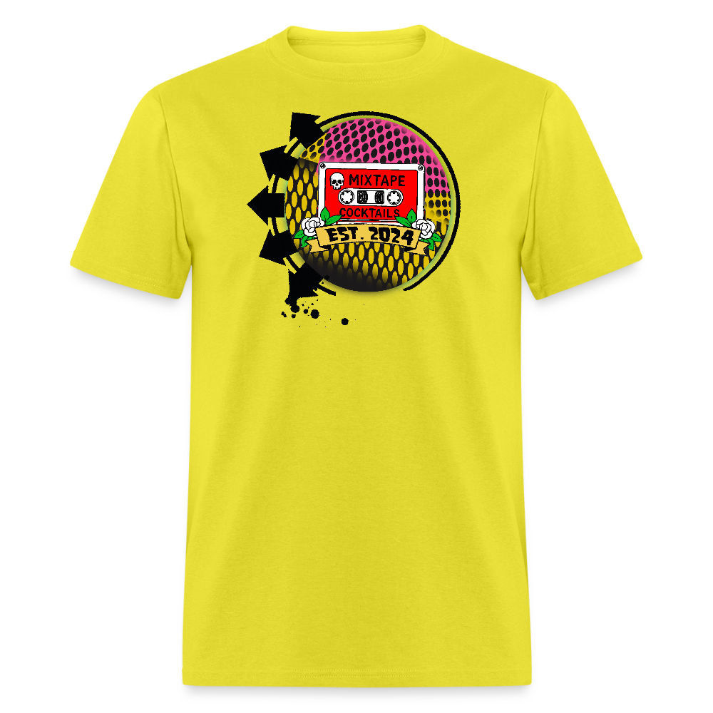 the Mixtape Cocktails T-Shirt - yellow