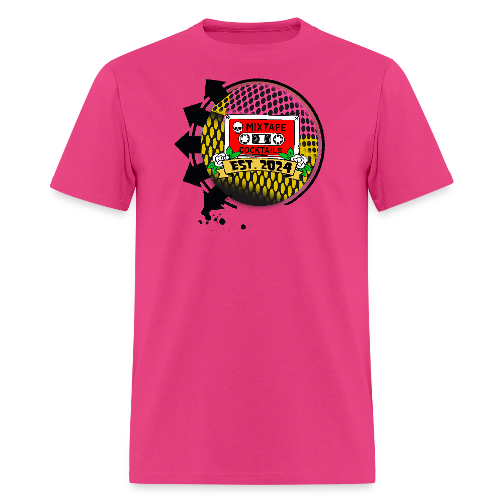 the Mixtape Cocktails T-Shirt - fuchsia