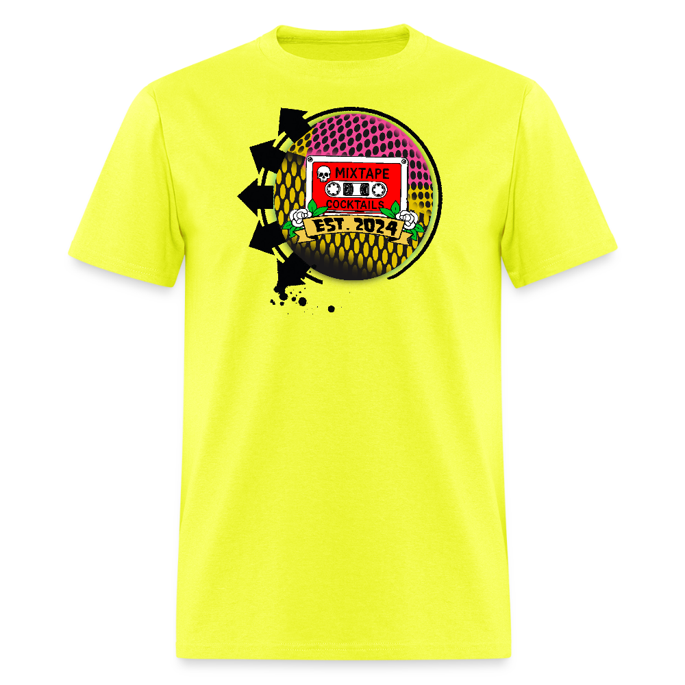 the Mixtape Cocktails T-Shirt - safety green