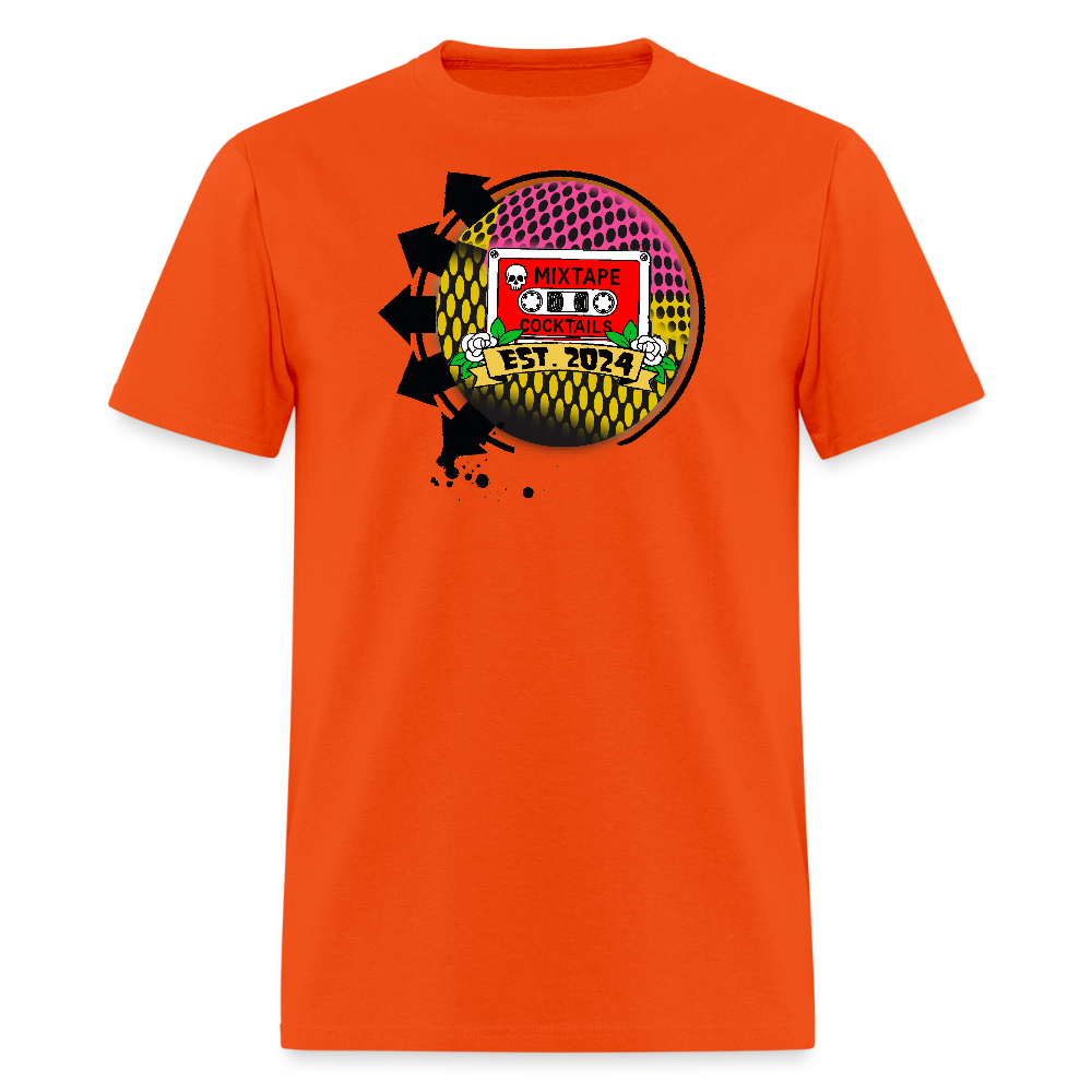 the Mixtape Cocktails T-Shirt - orange