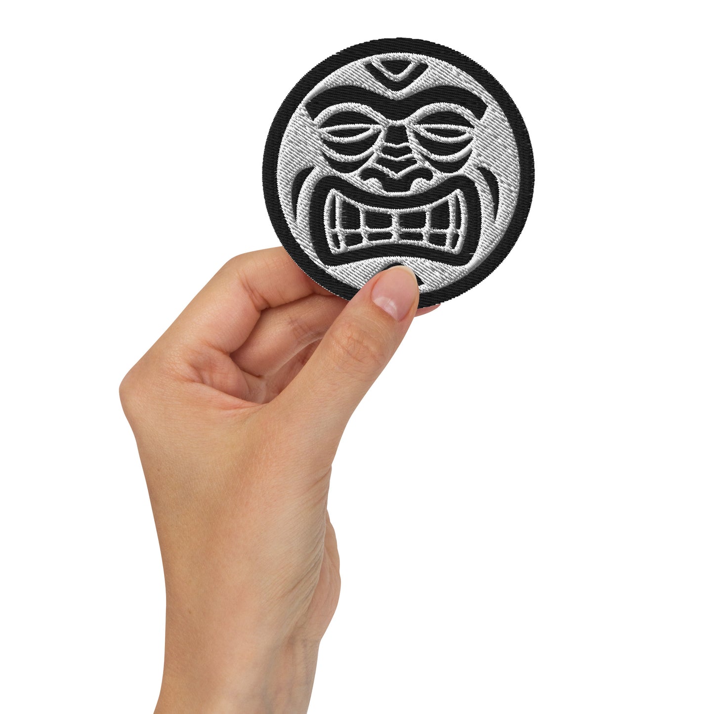 Tiki Dan Tiki Face Embroidered Patch